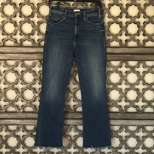 MOTHER THE HUSTLER ANKLE FRAY JEAN